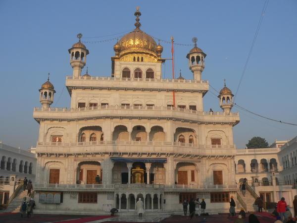 The Akal Takht, in which the Adi Granth (holy book) is stored at night