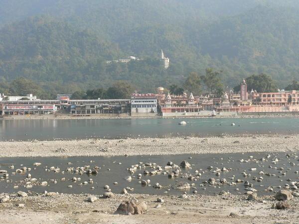 View across the river in Rishikesh