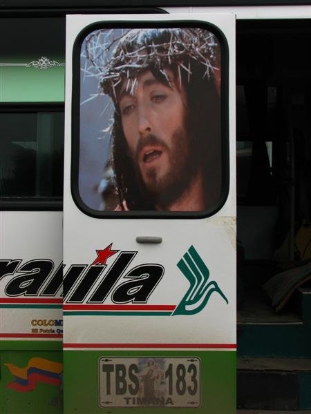 Christ on a bus