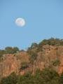 Moon over Bandhavgarh natural fort