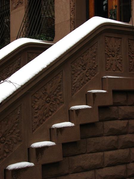 Snowy steps