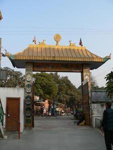 Old Tibetan temple gate
