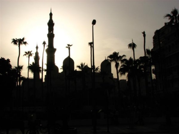 Terbana mosque at sunset