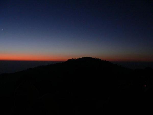 Pre-sunrise landscape at Tiger Hill