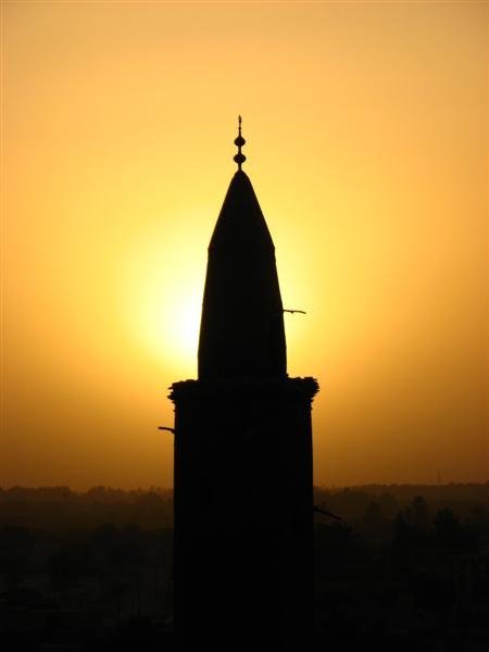 Khatmiyah mosque at sunset