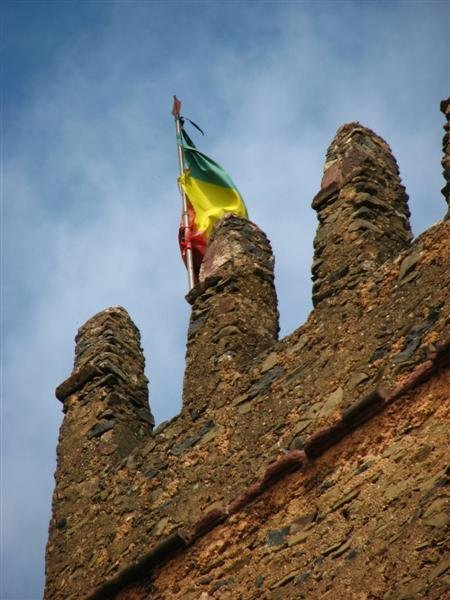 Flag atop the ramparts