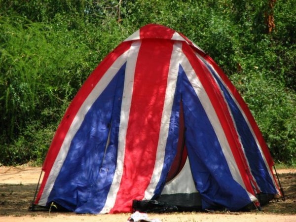 The Austin Powers tent