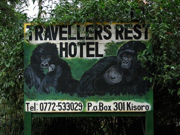 Traveller's Rest Hotel sign