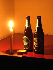 Candle and Carlsberg