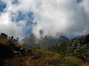 South Peak (?) in the clouds