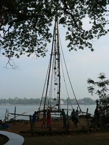 Chinese fishing net at Fort Cochin