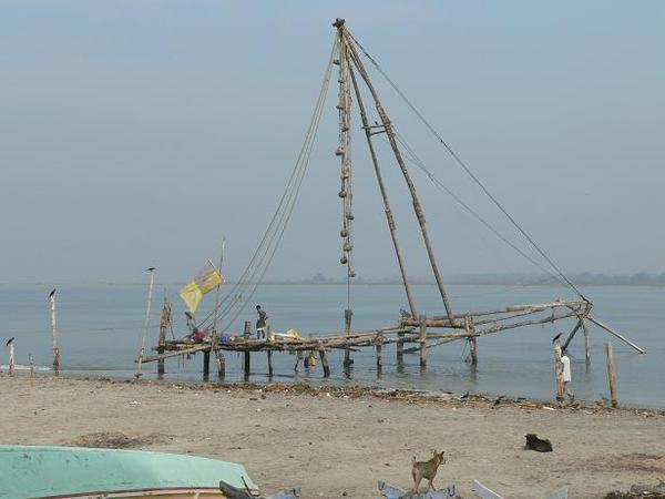 Chinese fishing net at Fort Cochin