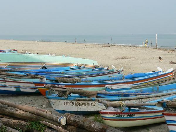 Fishing boats at Fort Cochin