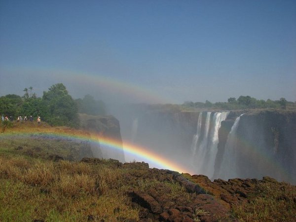 Vic Falls and double rainbow