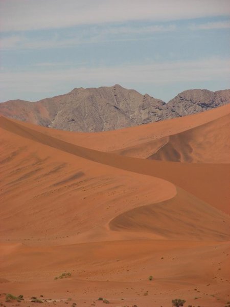 Mountains and dunes