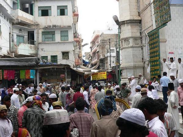 Street adjoining Sufi shrine