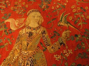 Detail of the Lady and the Unicorn tapestries