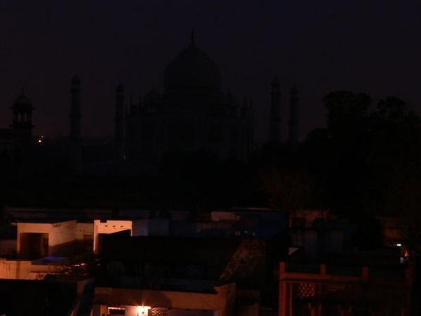 Taj Mahal in the dark