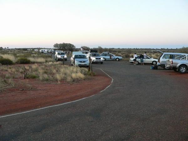 A small selection of the gazillion people that you share the intimate Uluru sunset experience with