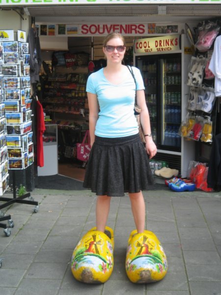 Kate in her clogs
