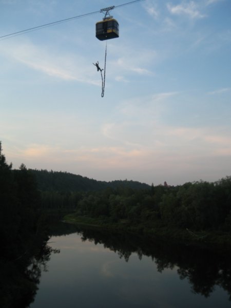 Daniel on his Bungy jump