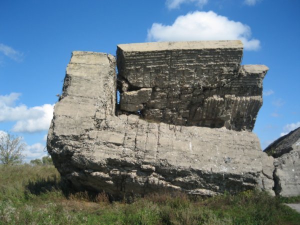 A blown up war bunker, Biebrza