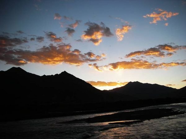 Sunset in Tibet