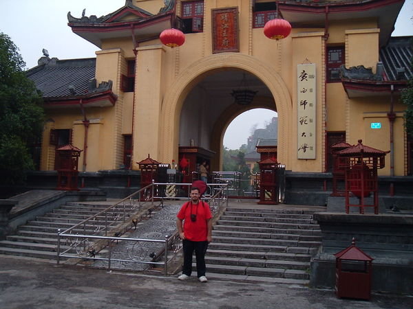 Me standing in front of the main gate