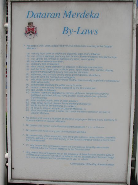 The Rules of the Park!