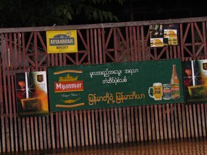It says "Myanmar's favourite beer!"