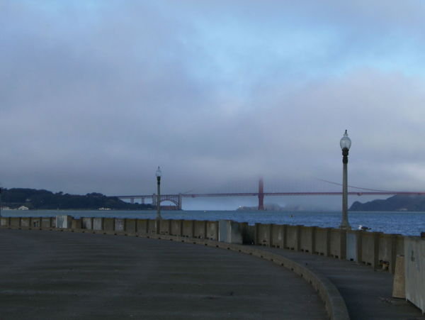 Golden Gate Enshrouded in Fog