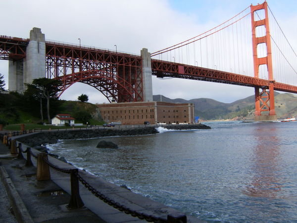 Fort Point Below Golden Gate Bridge