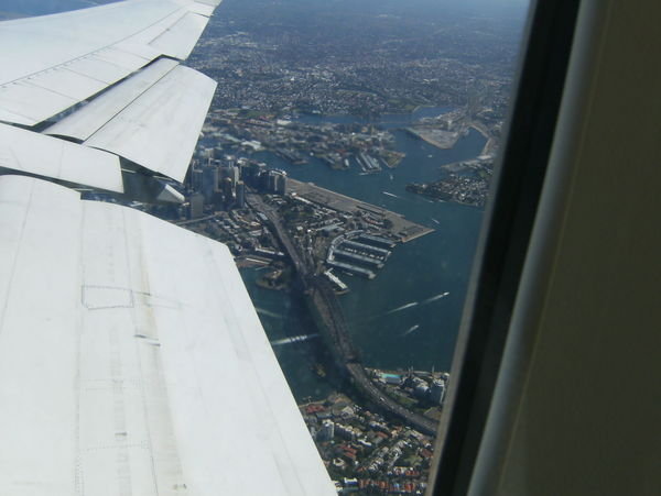 Sydney Harbor Bridge from well above