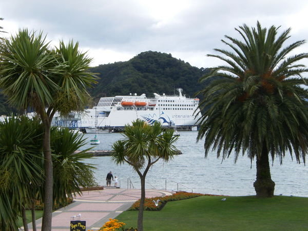 Kaitaki in distance from Picton Foreshore