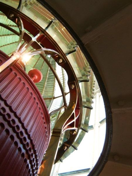 Looking up into lighthouse dome