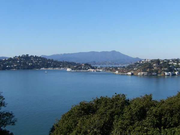 Tiburon with Mount Tam in the background