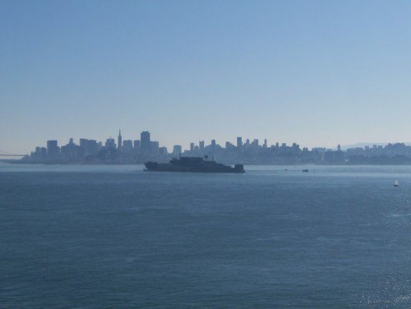 Alcatraz in foreground