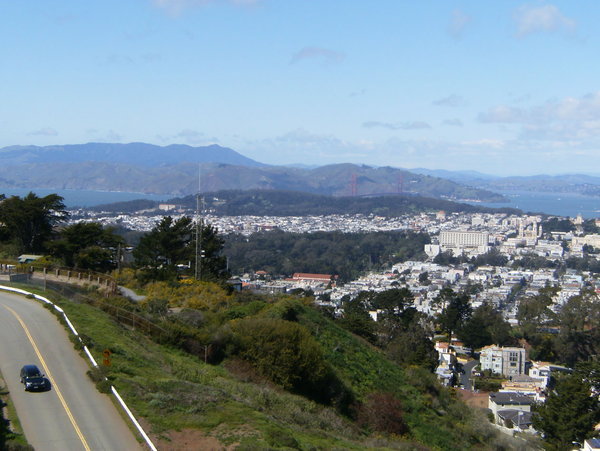 Golden Gate Bridge in the distance