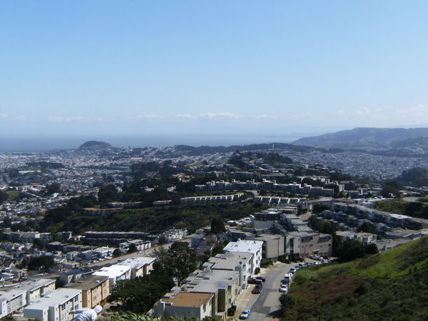 Looking SE across The Mission District