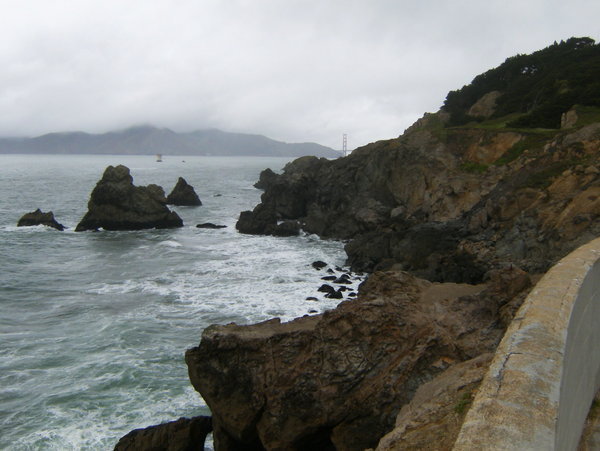Last view of the Golden Gate Bridge