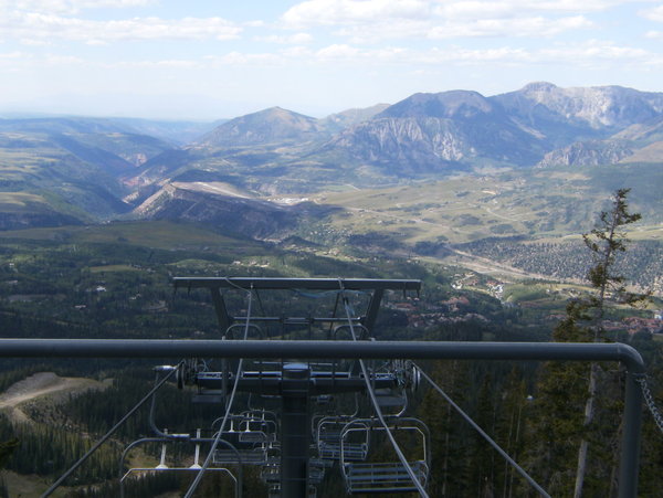 Telluride airport in the distance
