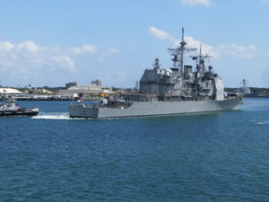 USS Lake Erie and its Golden Anchor