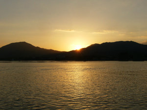 Sunset over Miyajimaguchi