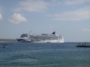 The day's cruise ship