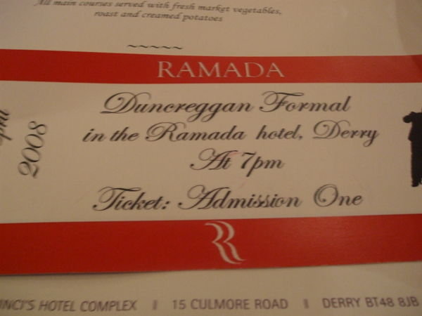 Ticket to the Magee Formal