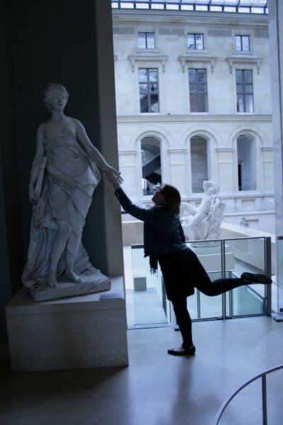 Taking one of the louvre sculptures for a spin