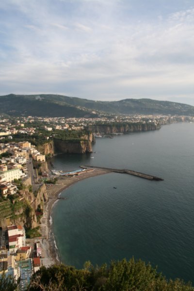 Our first glimpse of Sorrento