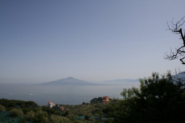 The view from our hotel room: Vesuvio