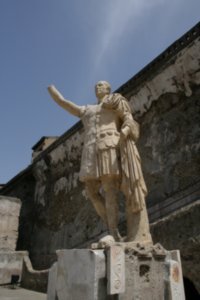 Statue of The Emperor on the Herculaneum docks