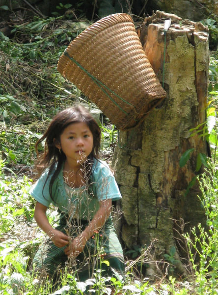 Little girl in Luang Prabang countryside
